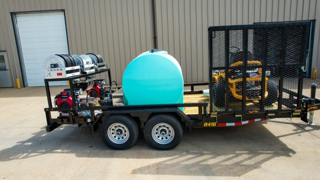 "The Tank" Pressure Washing Trailer with Ride-On Surface Cleaner - Image 2